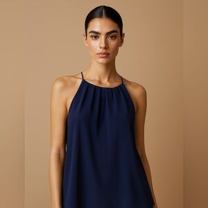 DNA Couture Navy Halter Top Women’s Plus Size 3X